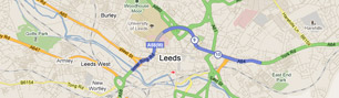 Map of Leeds